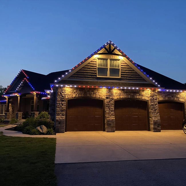 Permanent LED Holiday Lighting Installation